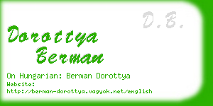 dorottya berman business card